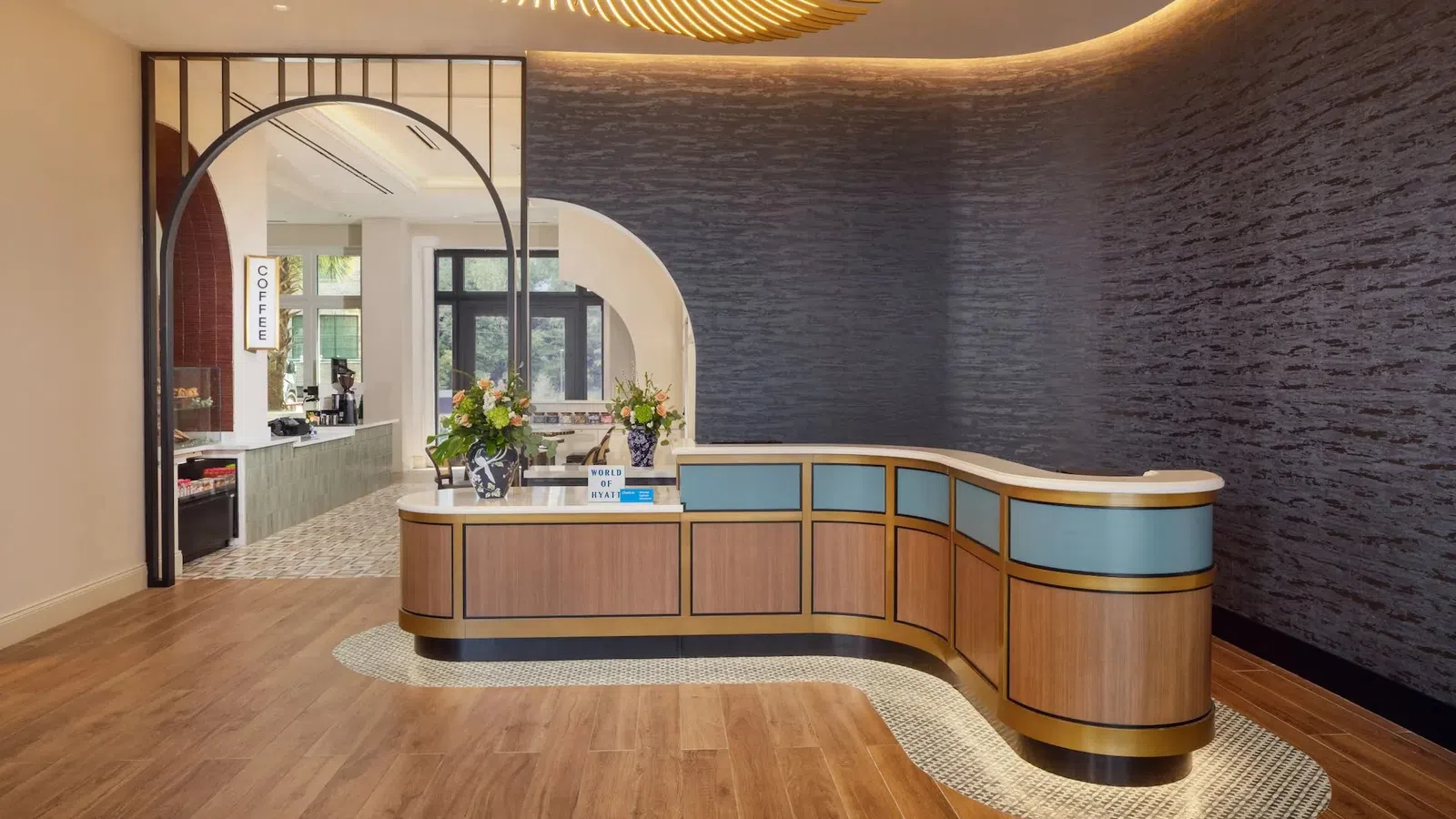 The Lowline by Hyatt JDV Hotel Custom Front Desk Casework and Stone Countertops