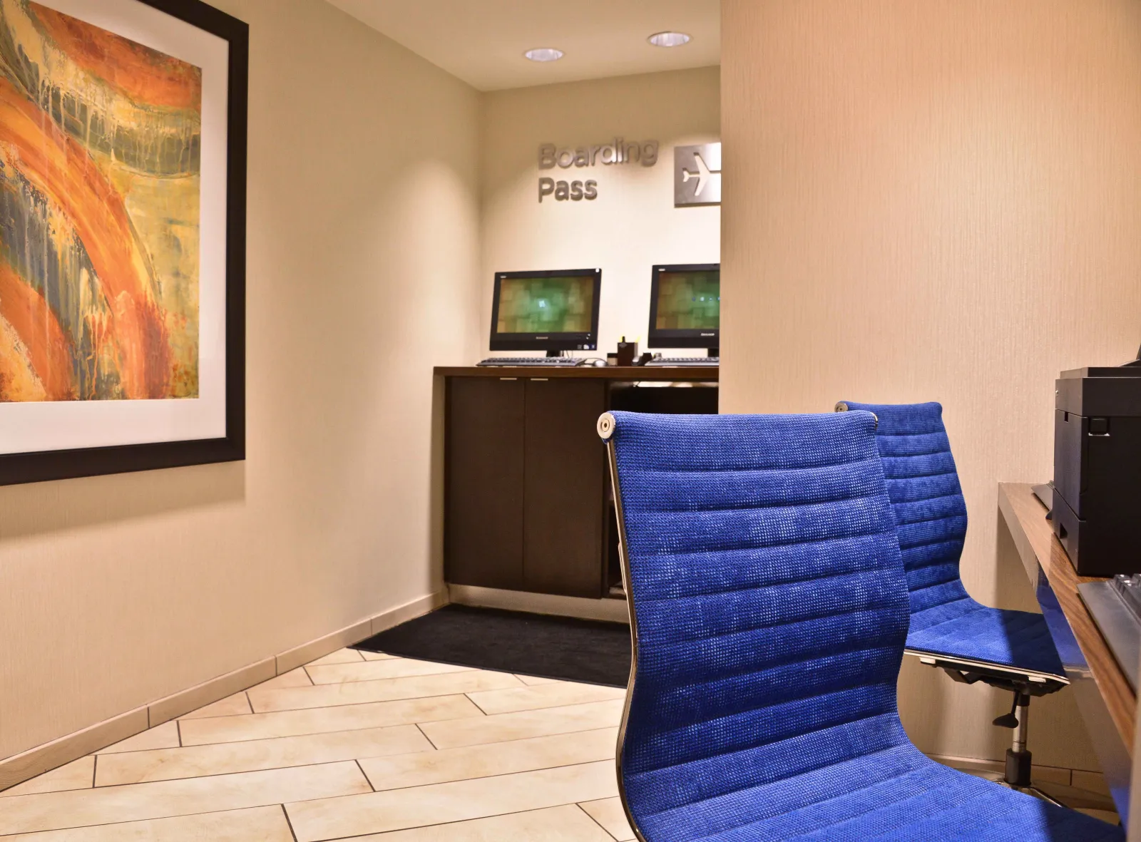 Courtyard Custom Business Center Cabinetry