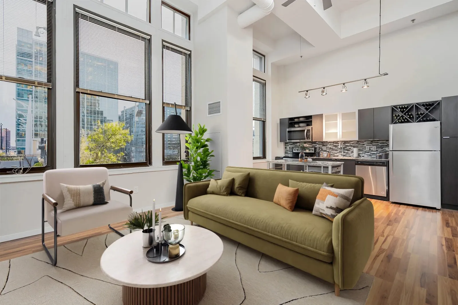 Parisian on Vine Custom Apartment Kitchen Countertops