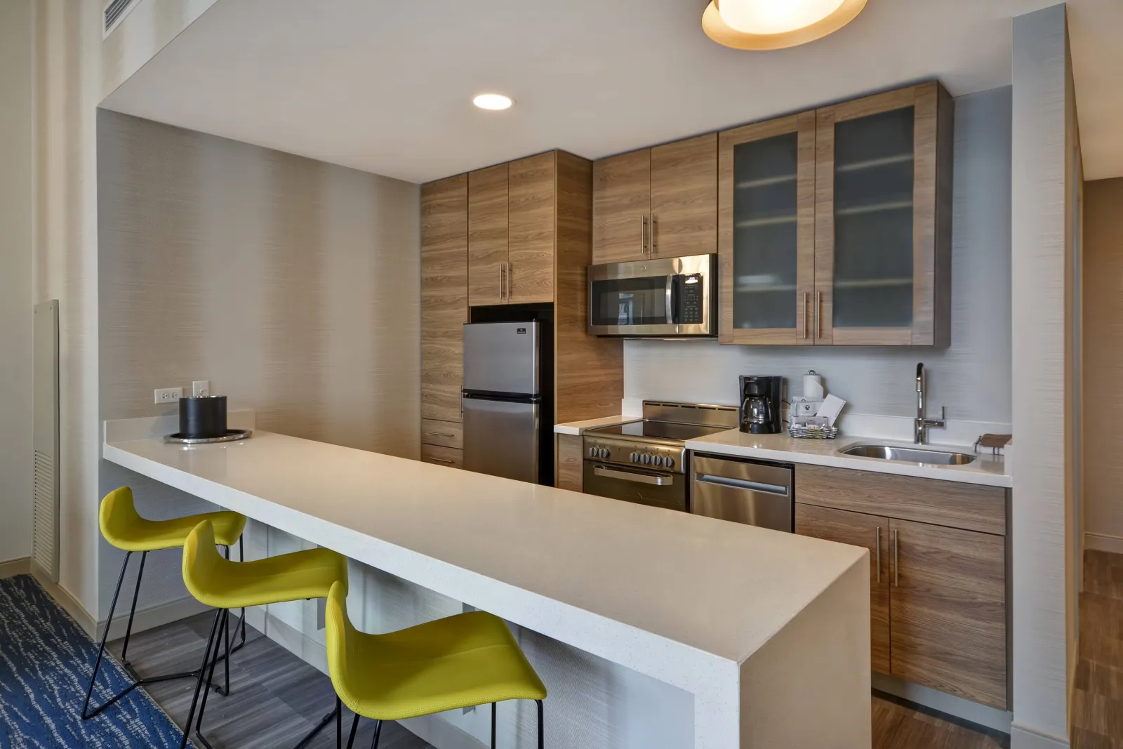 Marriott Residence Inn Guestroom Cabinetry and Quartz Countertops
