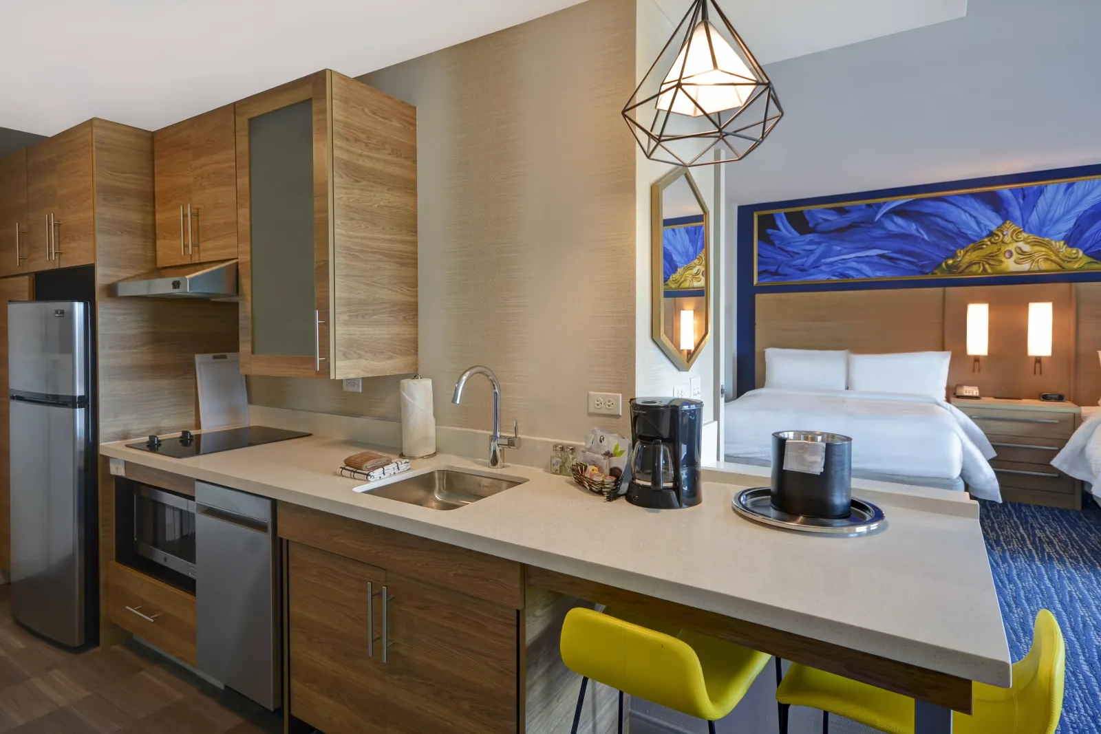 Marriott Residence Inn Guestroom Custom Cabinetry and Quartz