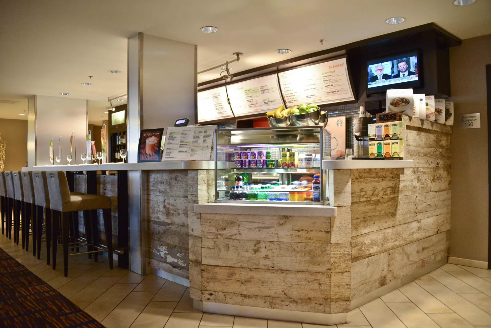Loews & Courtyard Custom Bistro Millwork and Quartz