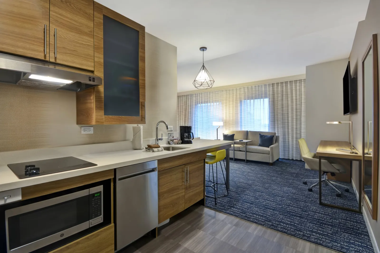 Marriott Residence Inn Kitchen Millwork and Counters