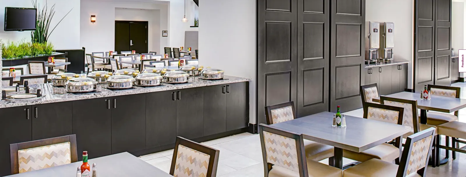 Embassy Suites by Hilton Custom Breakfast Buffet Cabinetry and Quartz Counters