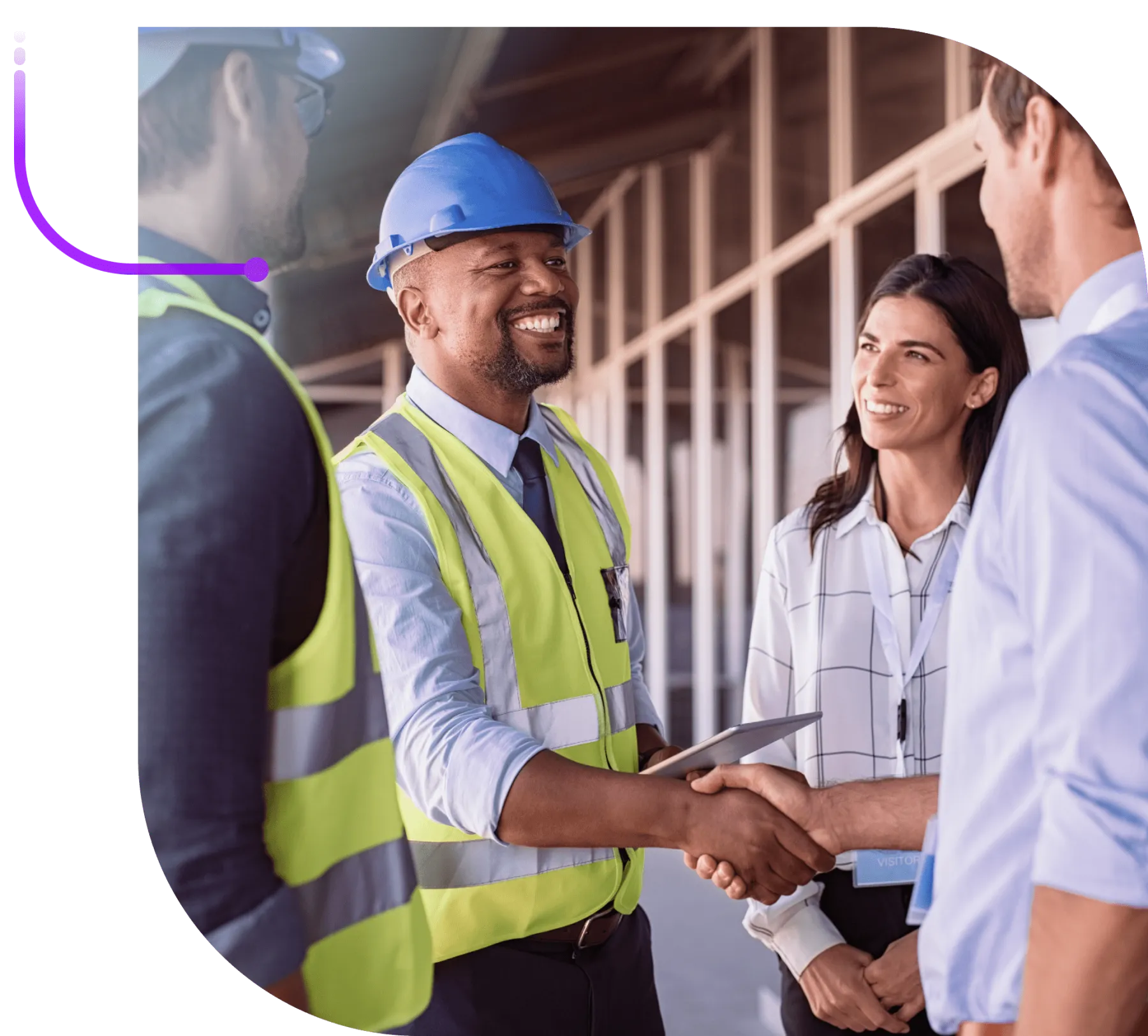 Investors meeting business owners