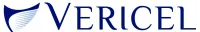 a logo with a blue and white background