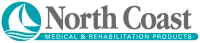 a blue logo with white text