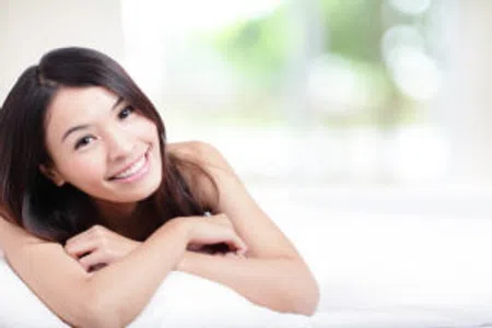 Smiling young Asian woman