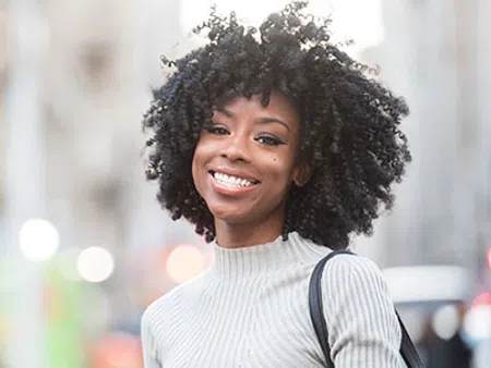 Smiling young woman