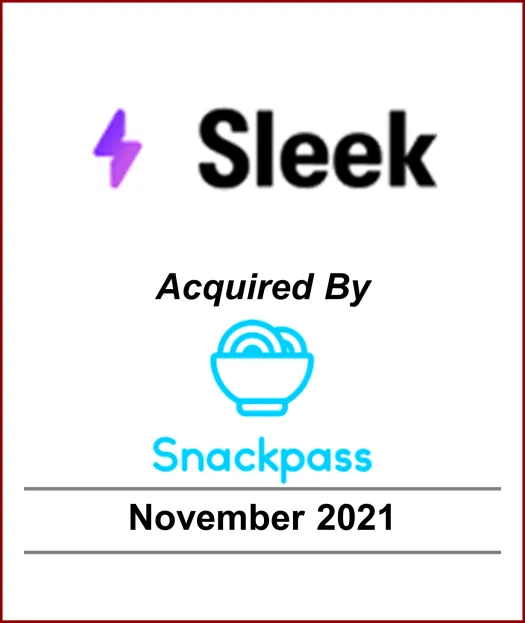 Sleek acquired by snackpass