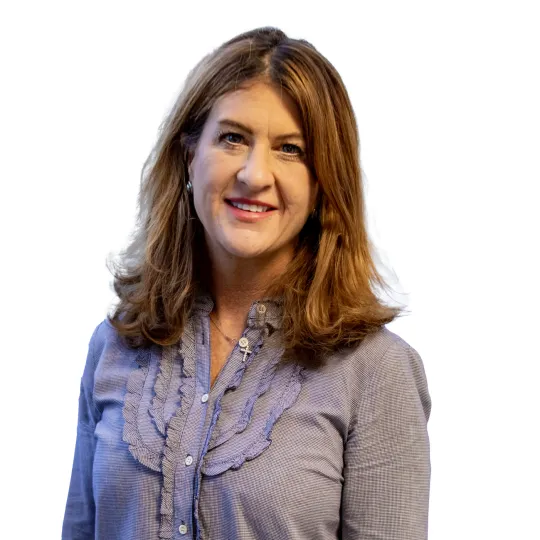 a woman smiling for the camera