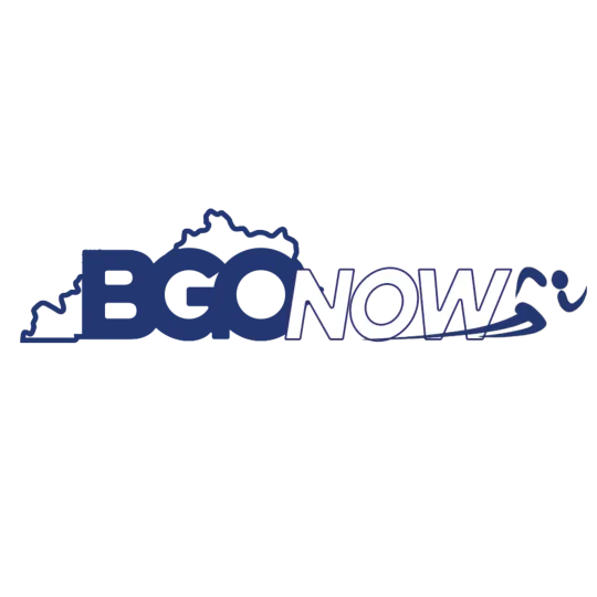 Logo of BGO NOW showcasing a modern design with bold typography and a subtle graphic element.