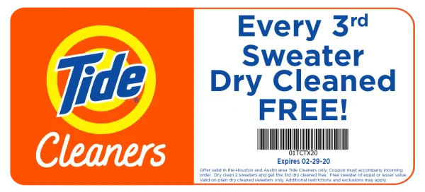 Tide Dry Cleaners Coupon