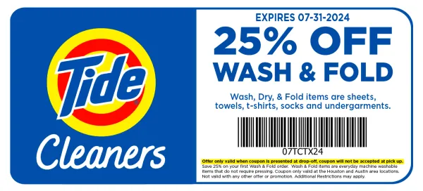 Tide Dry Cleaners Coupon