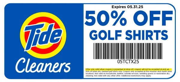 Tide Dry Cleaners Coupon