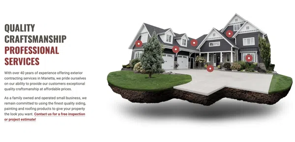 Image of website for Nelson Exteriors