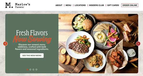 Image of website for Marlow's Tavern