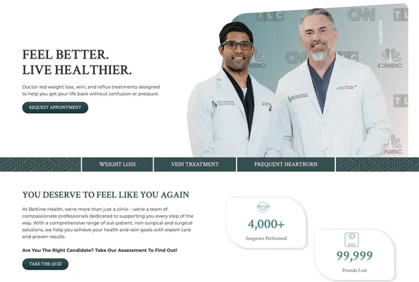 Image of website for Beltline Health