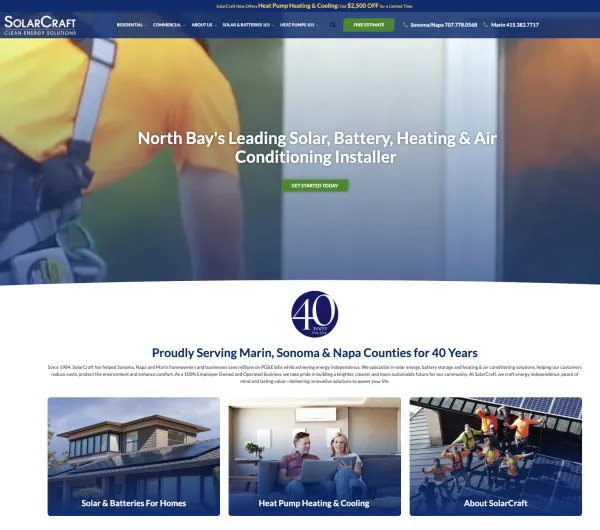 Image of website for Solarcraft