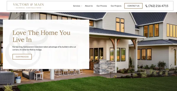 Image of website for Victory and Main