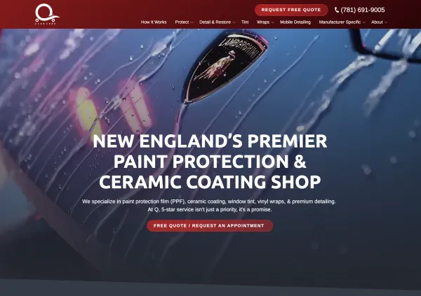 Image of website for Q Car Care