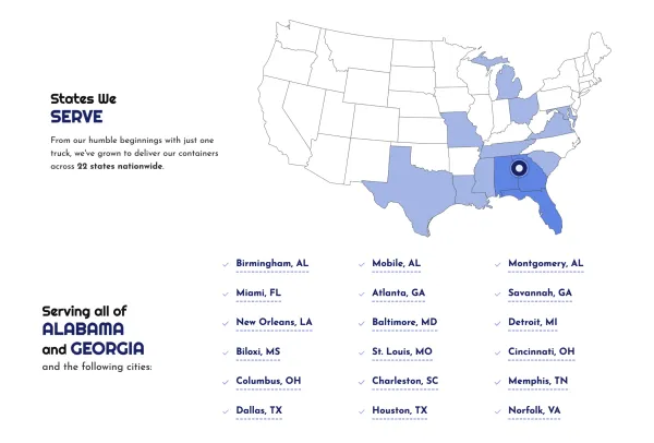 Image of website for Shipping Containers for You