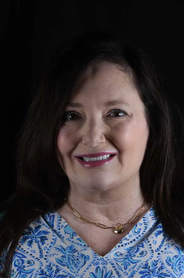 a woman with dark hair