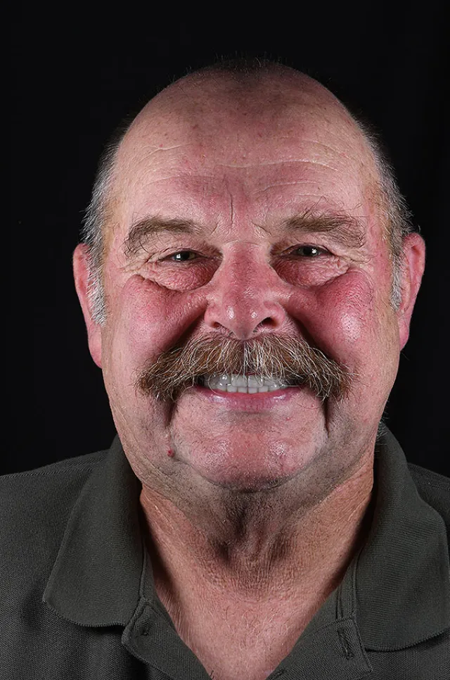 a man with a mustache