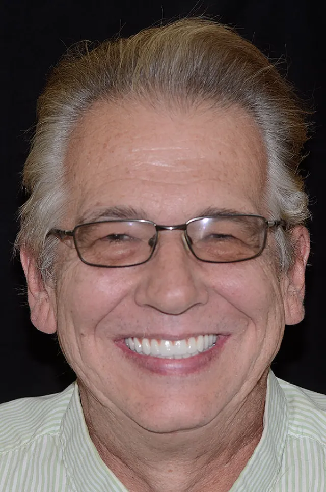 a man wearing glasses