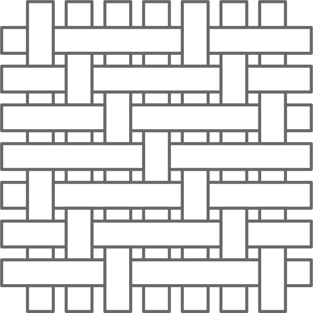 Black and white woven basket pattern forming a grid with alternating horizontal and vertical rectangles.