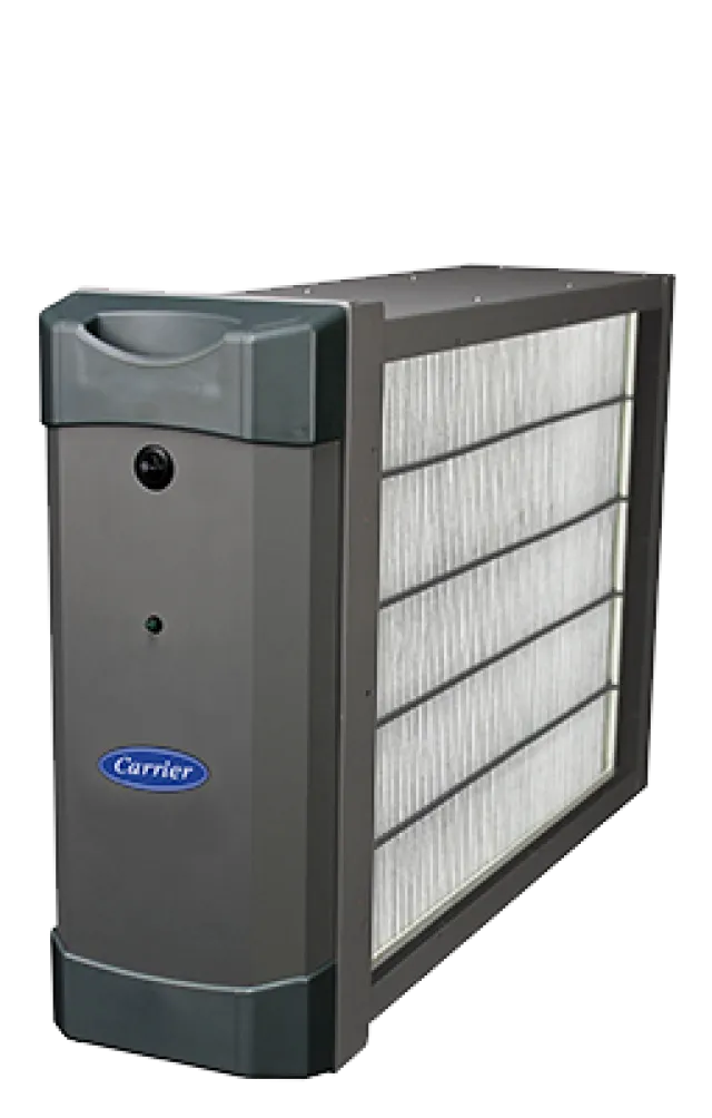 a white rectangular object with a blue logo on it