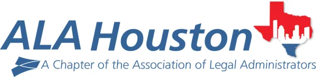 ALA Houston logo with Texas state outline and city skyline in red and blue colors.