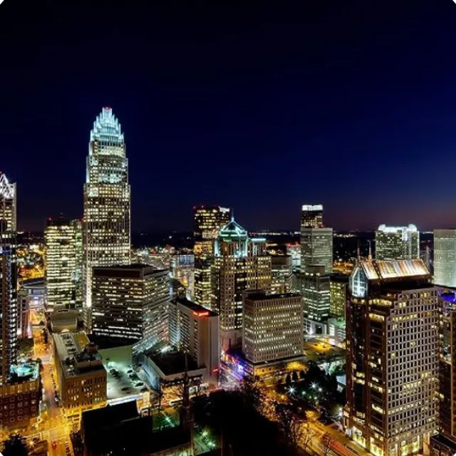 a city at night
