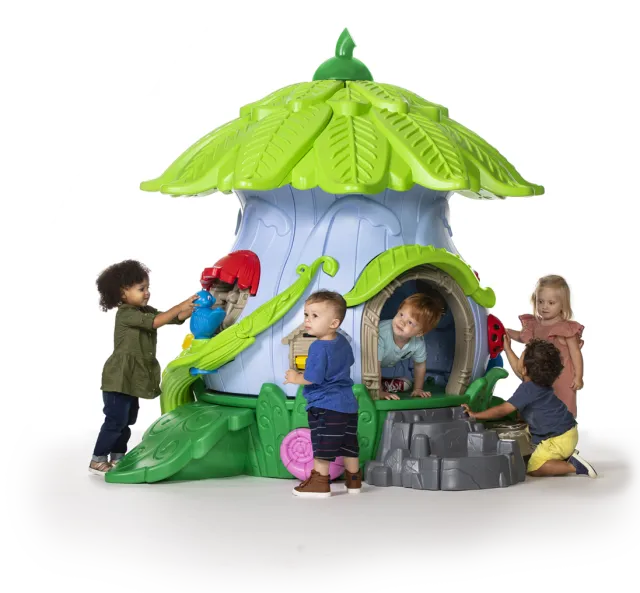 children playing in a playroom