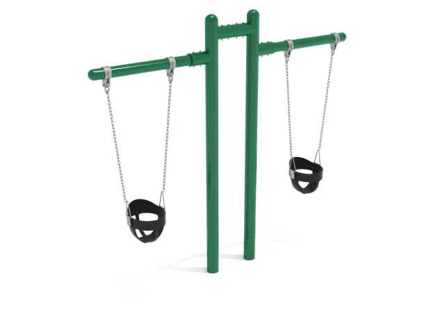 a swing set with a seat