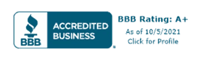 BBB Accredited Business logo indicating trust and reliability for consumers and businesses.