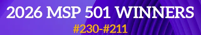 2026 MSP 501 Winners listed from number 230 to 211 on a purple background with white and yellow text.