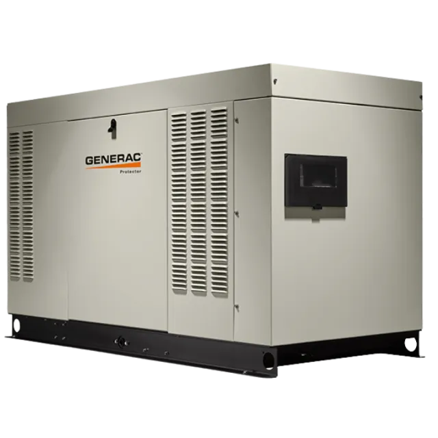 Generac generator with a sleek design, showcased against a plain background for visibility.