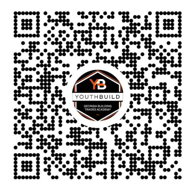 QR code with YouthBuild Georgia Building Trades Academy logo and Venmo payment text below.