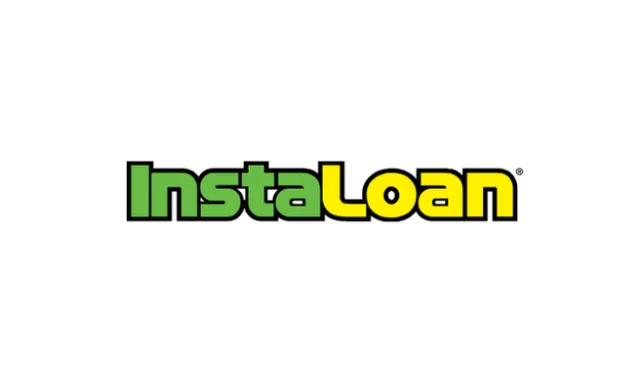 InstaLoan logo with green and yellow bold text on a white background.