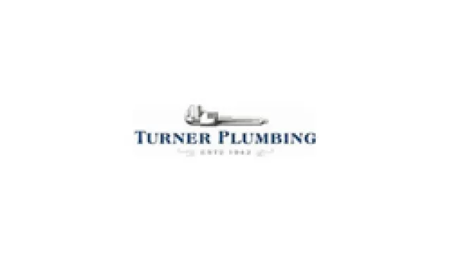 Turner Plumbing logo featuring a pipe wrench above company name and established date since 1982