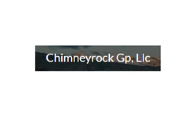 Chimneyrock Gp, LLC company name text on a dark rectangular background