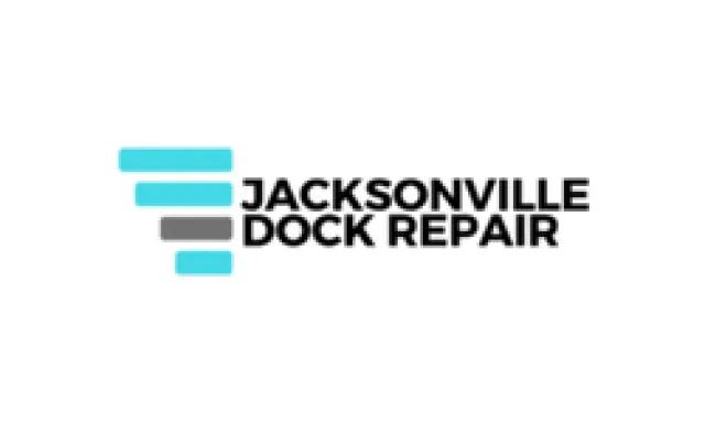 Logo of Jacksonville Dock Repair featuring stylized blue and gray bars with bold black text.