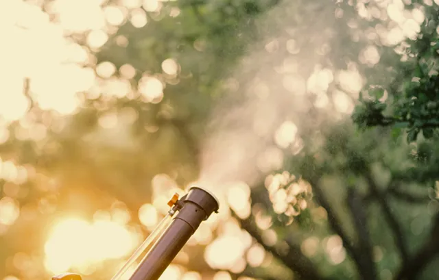 a close up of a pest control spray