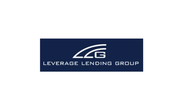 Leverage Lending Group logo with stylized LL and G letters in white on dark blue background.