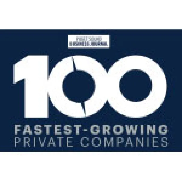 Logo of Inc. 500 fastest-growing private companies on a dark blue background