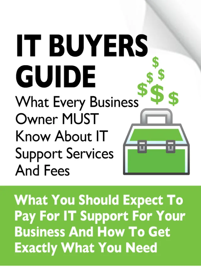 IT Buyers Guide for Business Owners on IT Support Services and Fees with toolbox graphic.