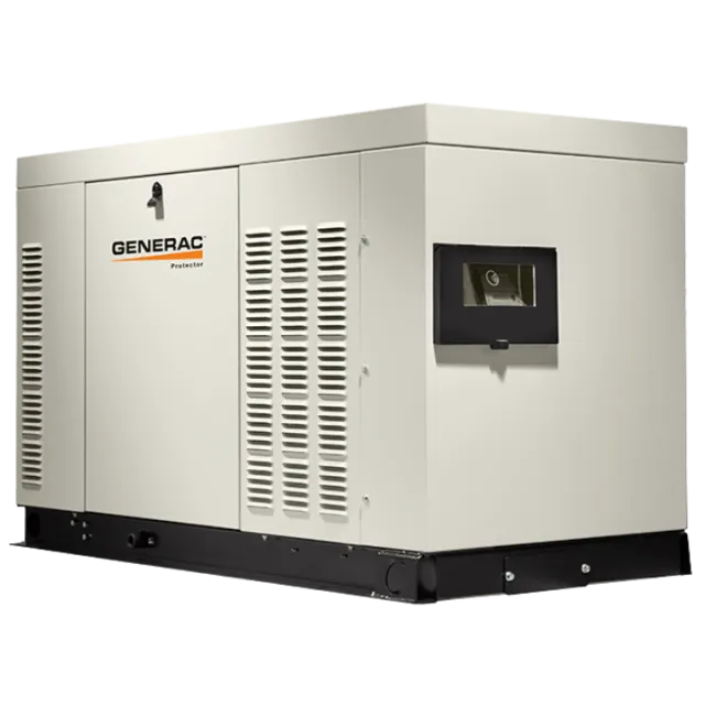 Generac Protector generator with modern design and robust build for reliable power solutions.