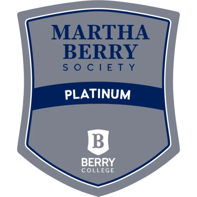 Martha Berry Society Platinum Leadership Level