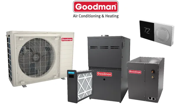 a group of variable speed air conditioning eqaupment and furnace - goodman